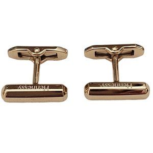 Hennessy Gold Tone Barrell Style Cufflinks, Signed K684